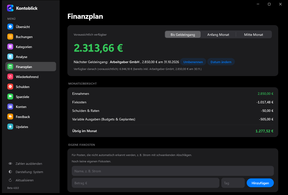 Finanzplan